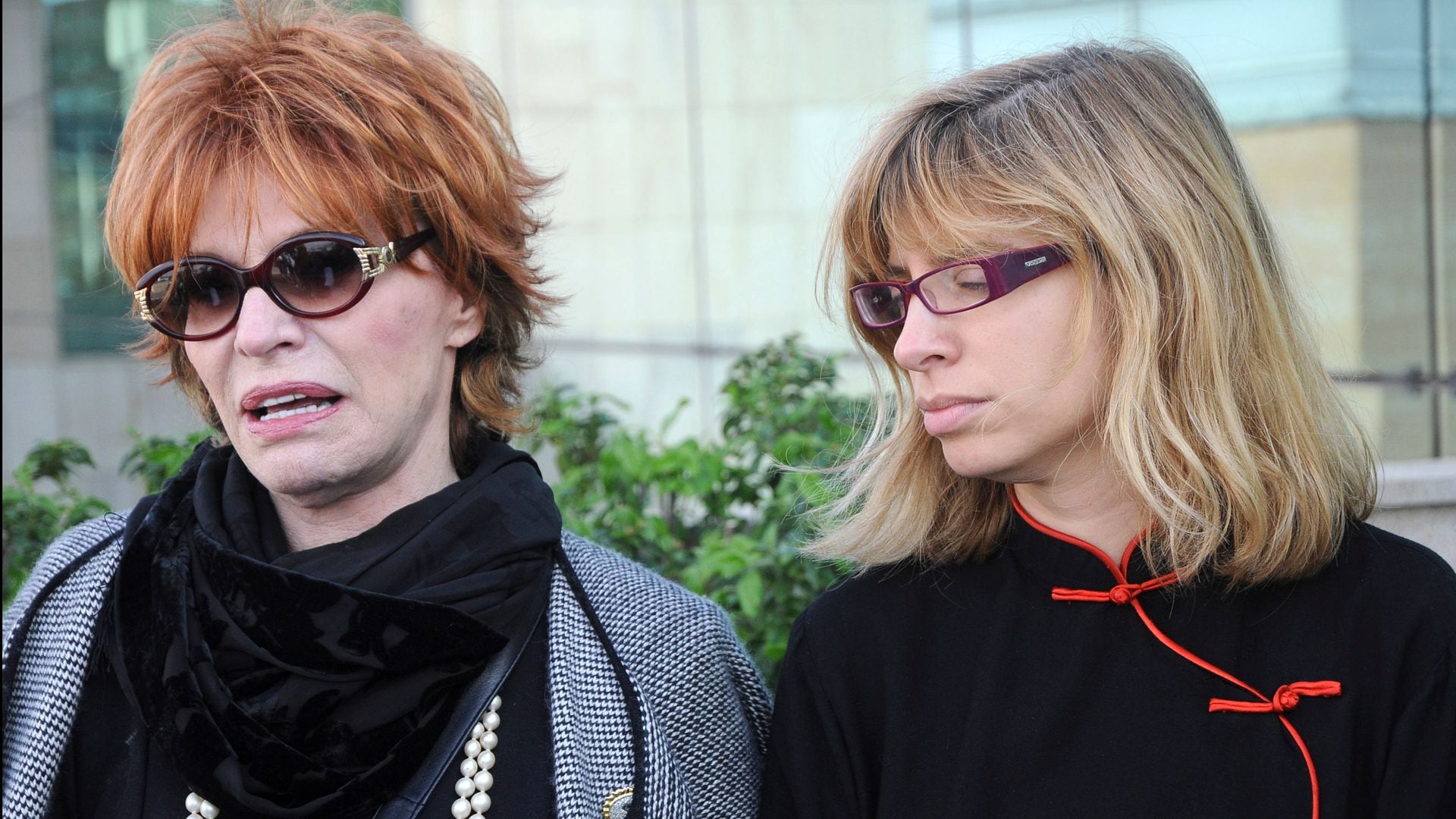 Encarnita Polo con su hija en una imagen de archivo