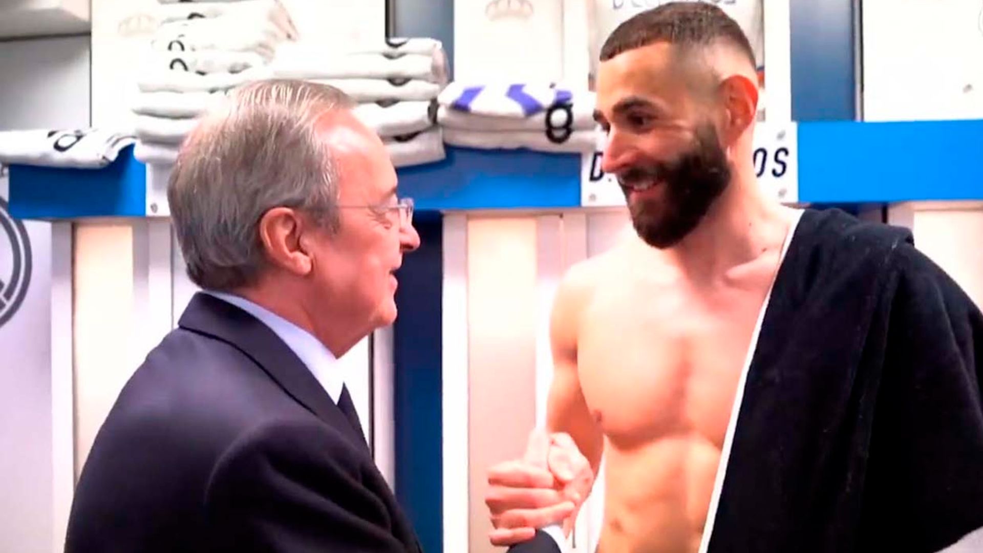 Así celebró el Real Madrid  la victoria ante el City en el vestuario, ¡que siga la fiesta!