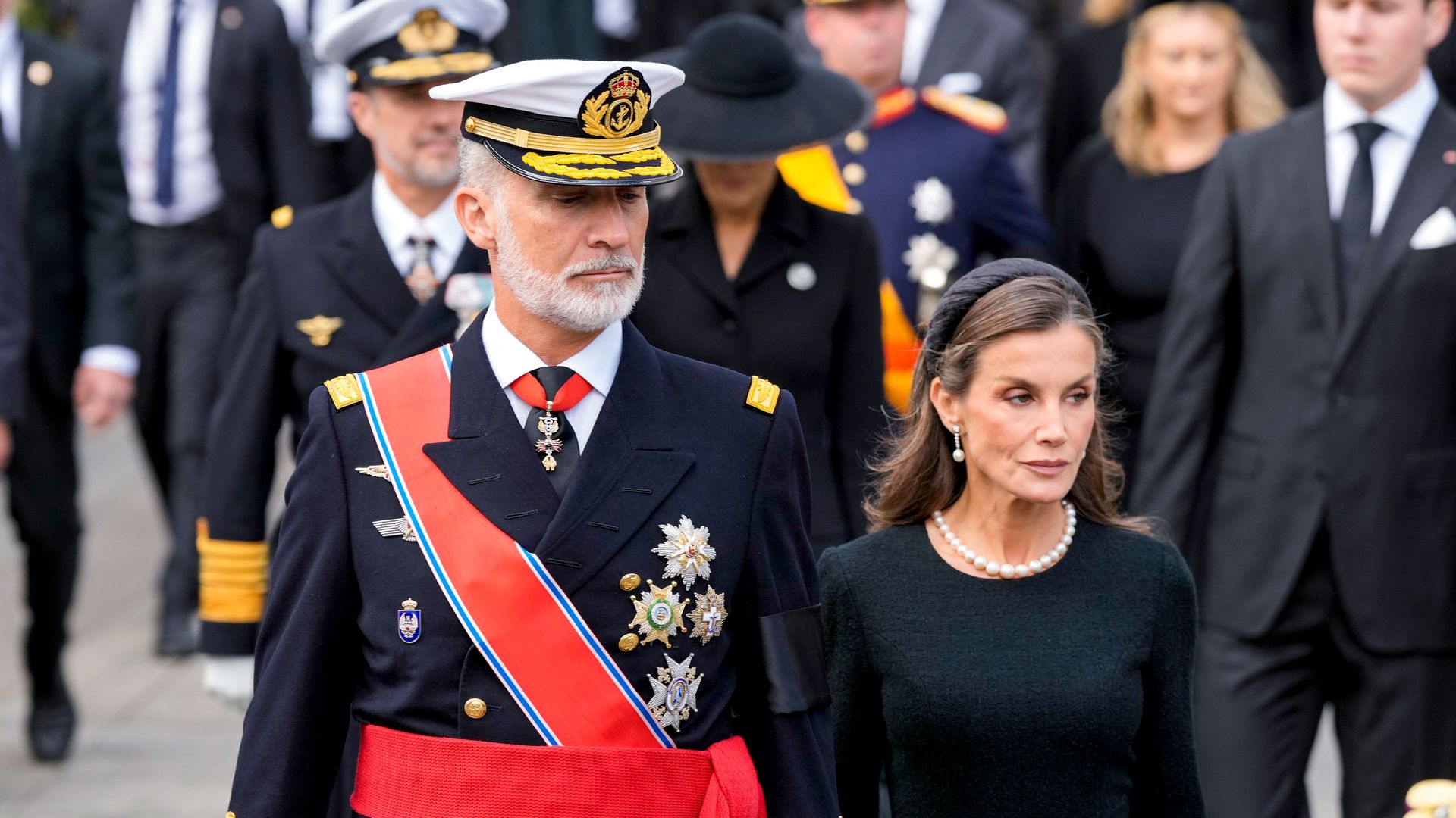 Los representantes de la realeza que estuvieron presentes en el funeral del rey Harald V