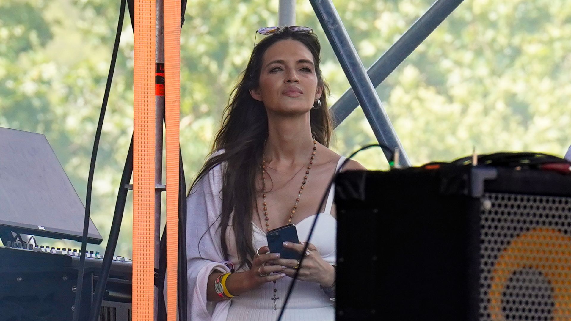 Sara Carbonero disfruta en un concierto de  Nacho Taboada el 2 de julio de 2023, en Madrid 