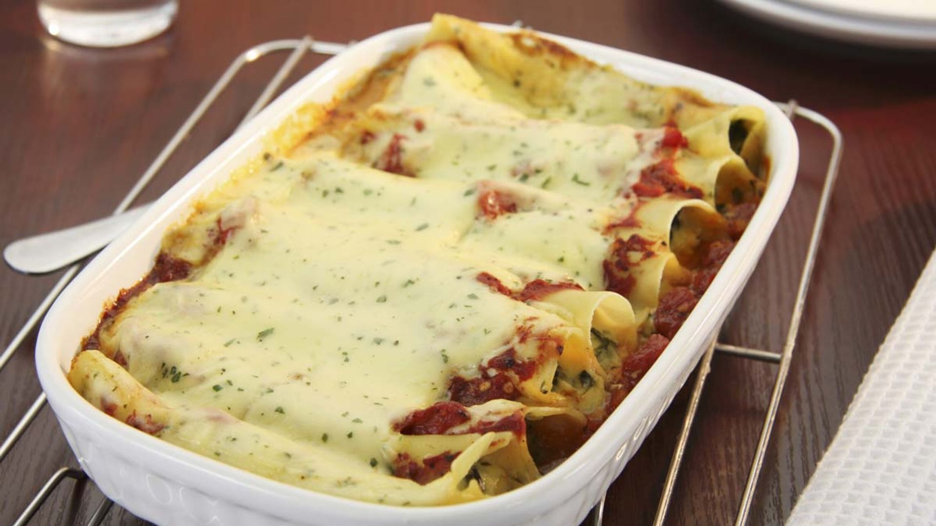 Canelones de verduras