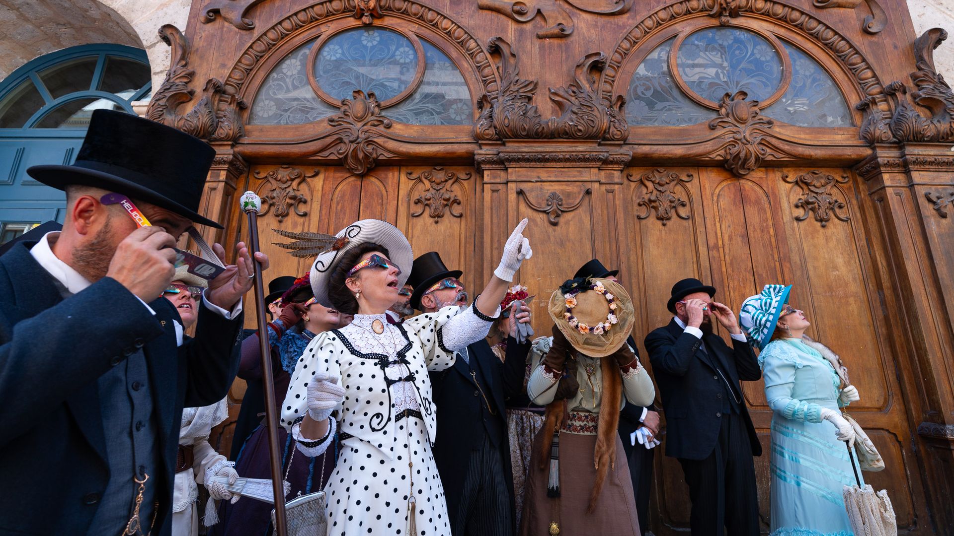 Recreación histórica del eclipse que presenció en Lerma Alfonso XIII, Burgos