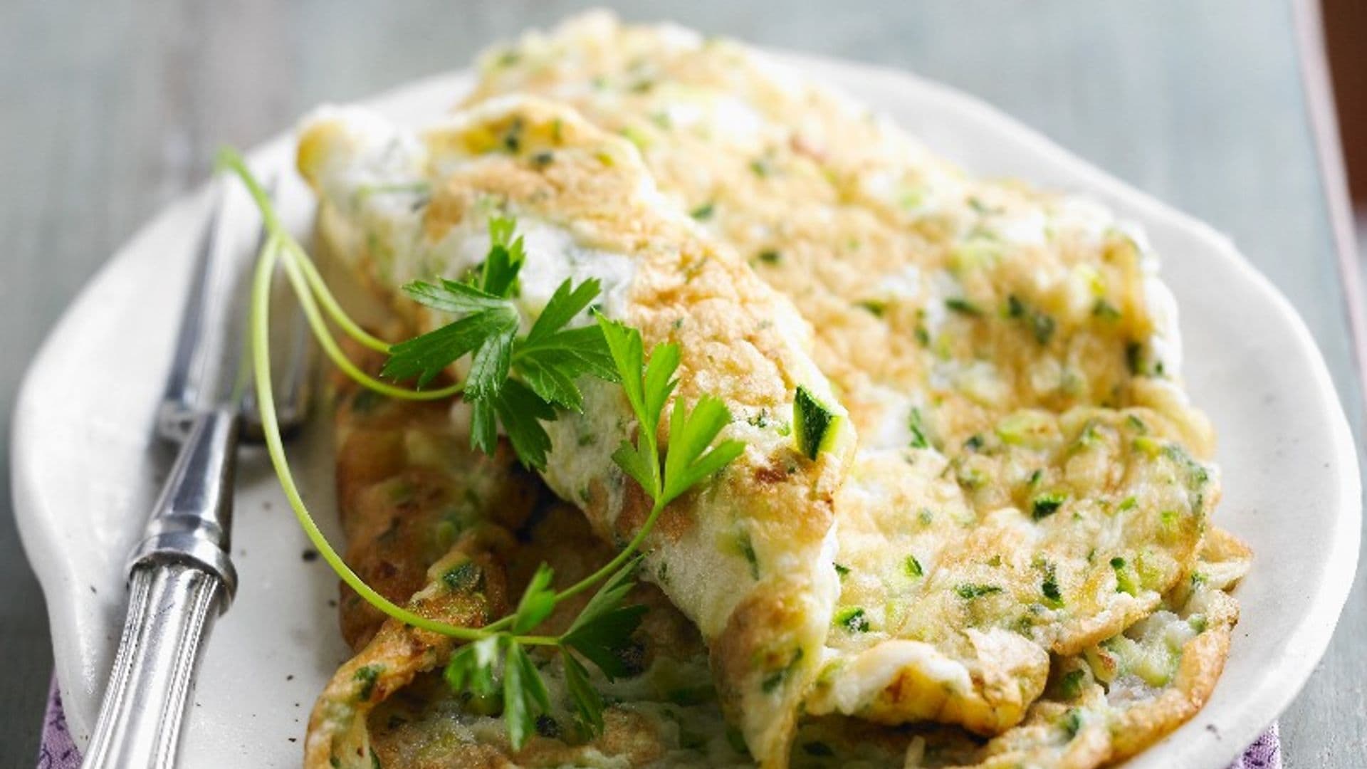 Tortilla de calabacín y cúrcuma