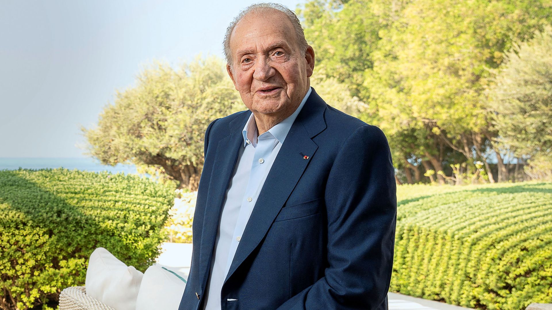 El rey Juan Carlos en su casa de Abu Dabi