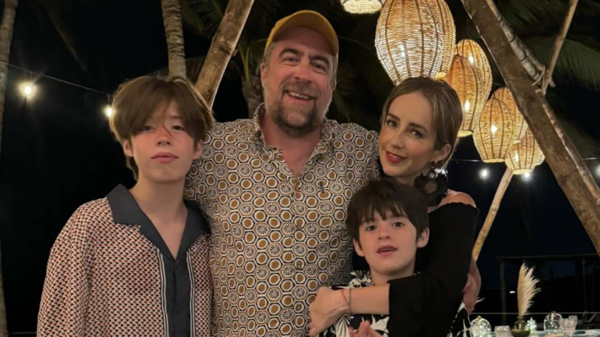 Jimena Pérez, Rafa Sarmiento y su familia