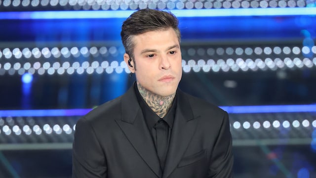 Fedez attends the 75th Sanremo Music Festival 2025 at Teatro Ariston on February 11, 2025 in Sanremo, Italy