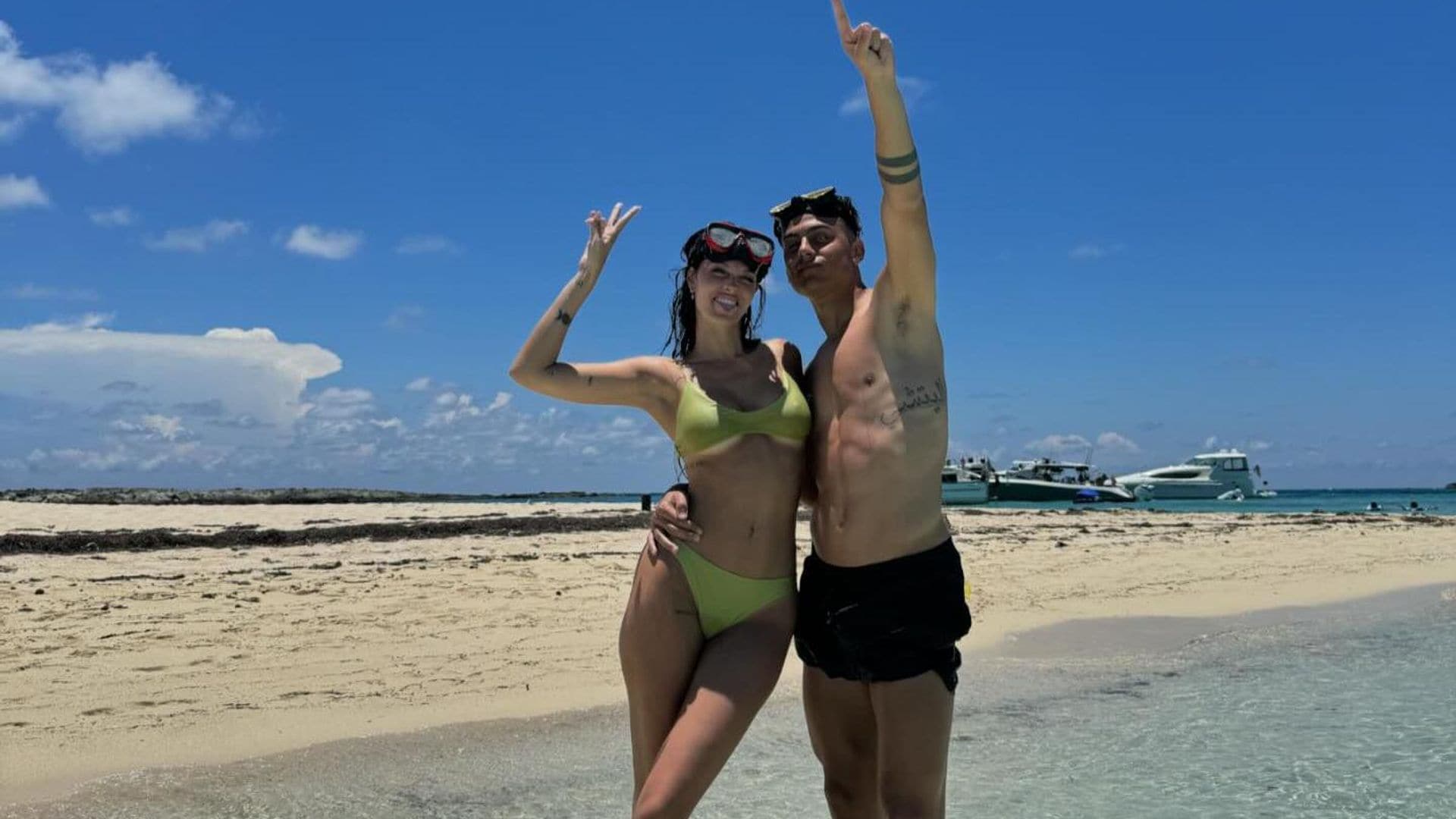 Oriana Sabatini disfruta de un viaje por las Bahamas con Paulo Dybala y su familia