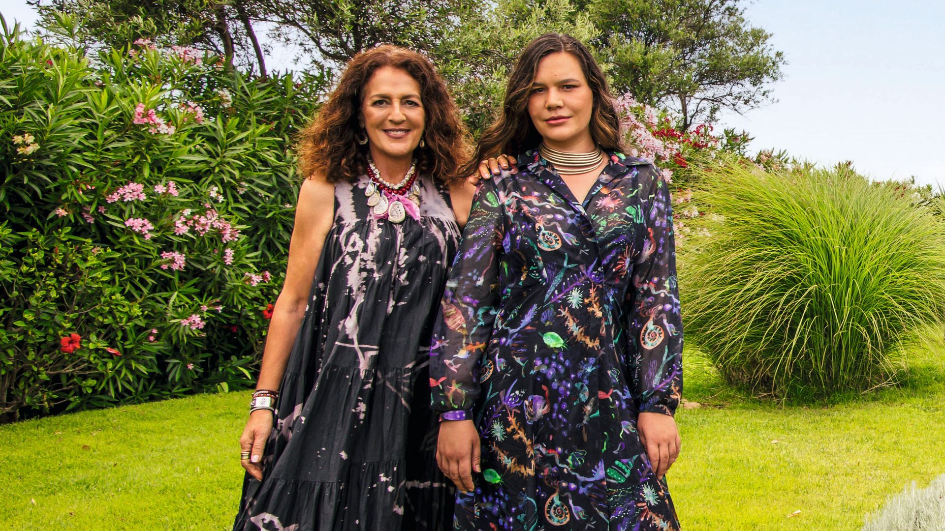 Angela Missoni posa con su hija Teresa