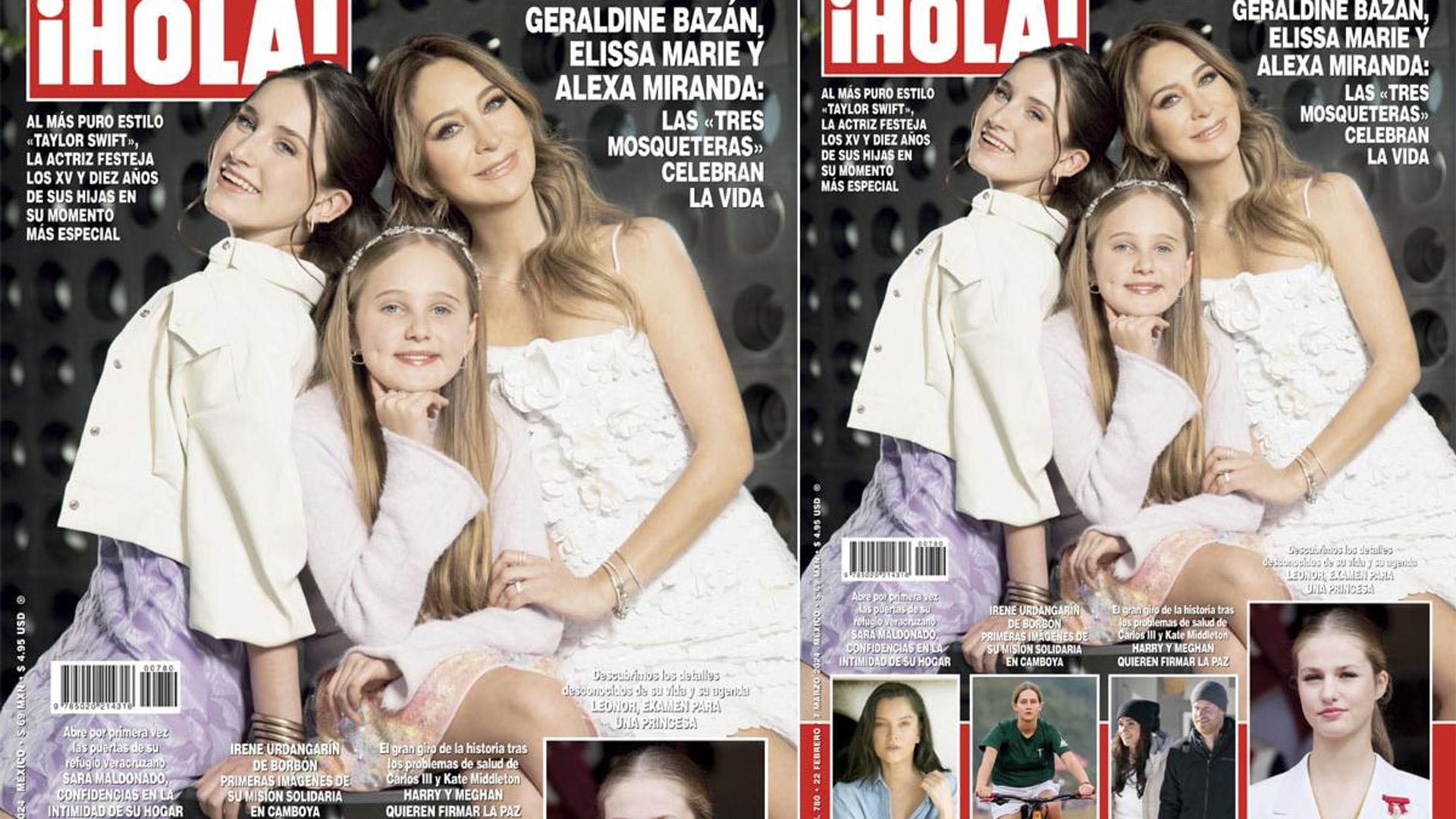 En ¡HOLA!, Geraldine Bazán, Elissa Marie y Alexa Miranda: las ‘tres mosqueteras’ celebran la vida