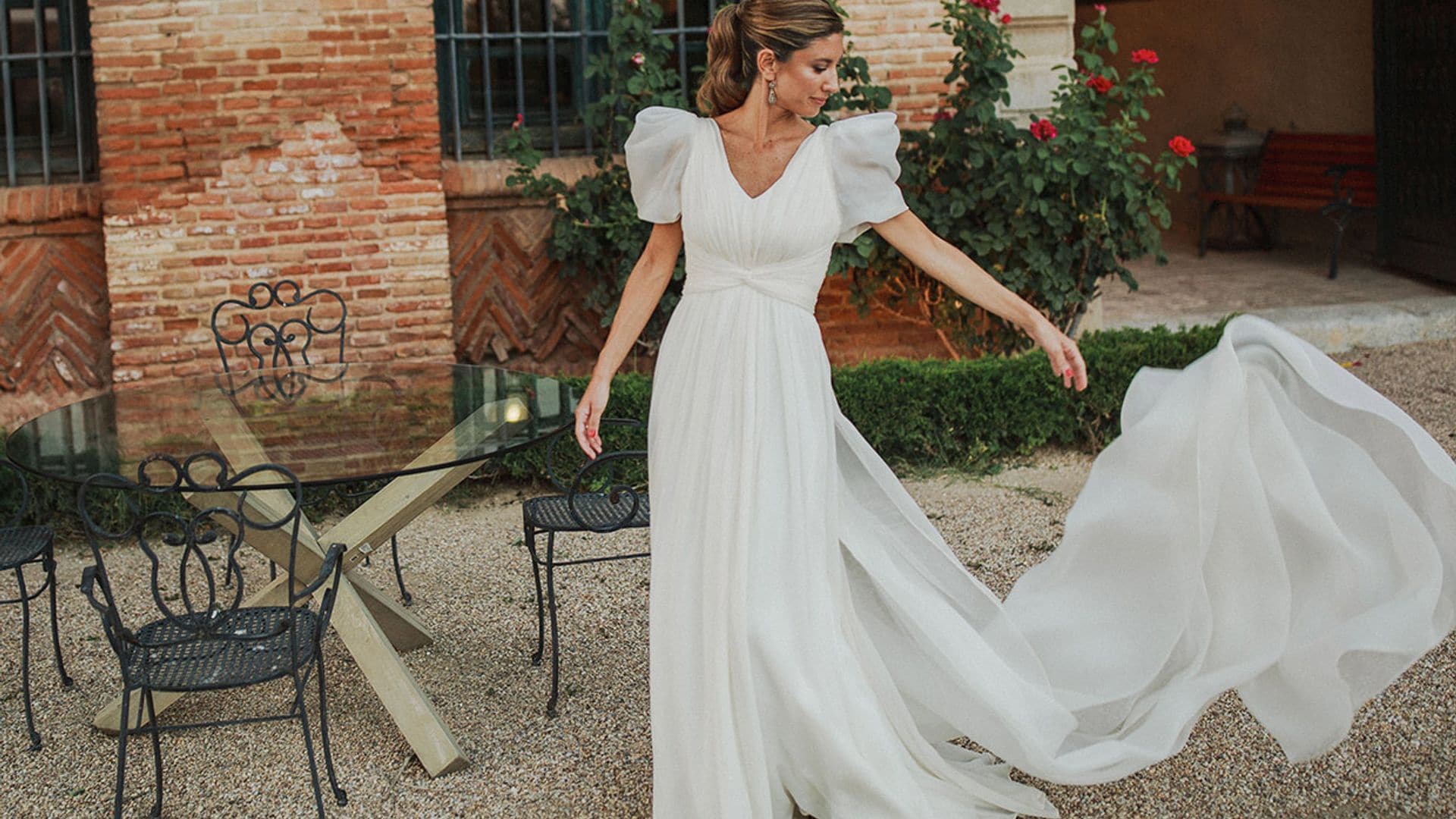 Cristina, la novia del vestido vaporoso que convirtió su boda en un enlace íntimo