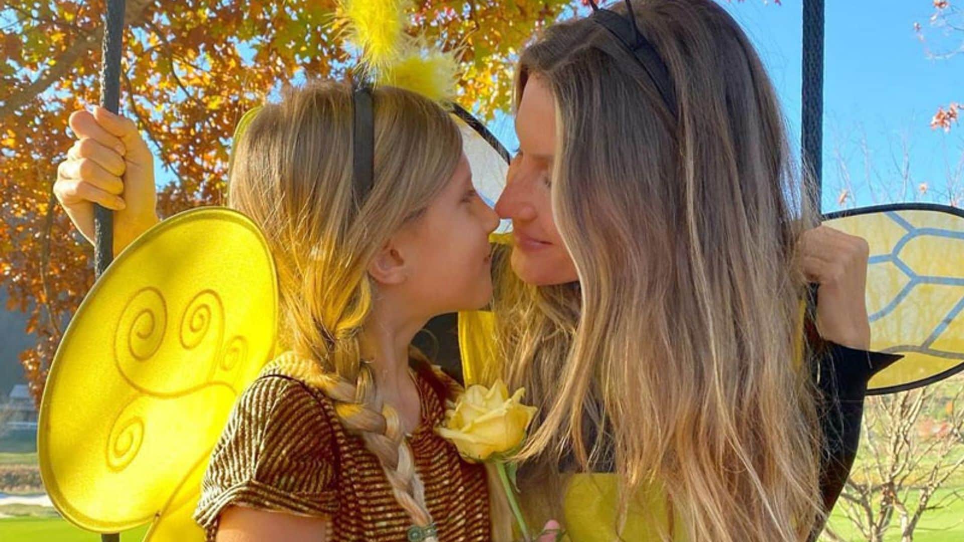 La hija de Gisele Bündchen triunfa en redes imitando a la 'top' hace 20 años