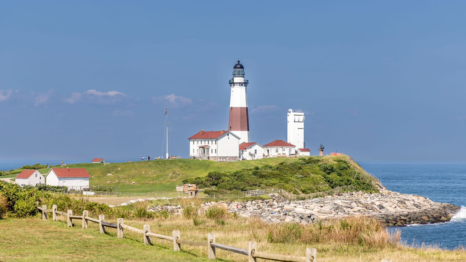 Faro en Montauk Point, Long Island, Nueva York