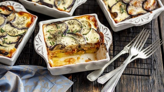 moussaka vegetariana lentejas