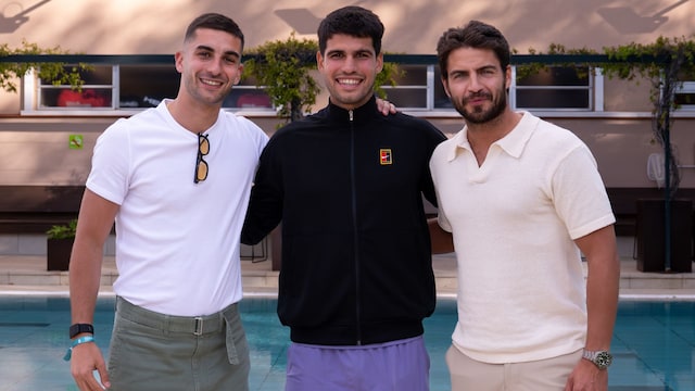 Ferran Torres, Carlos Alcaraz y Maxi Iglesias