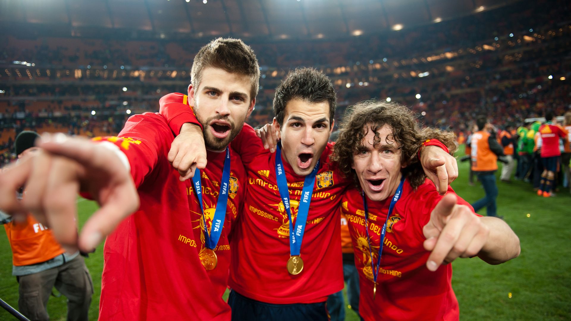 Piqué, Puyol y Fàbregas cuentan que una "noche loca" en Ibiza fue clave para ganar el Mundial de 2010