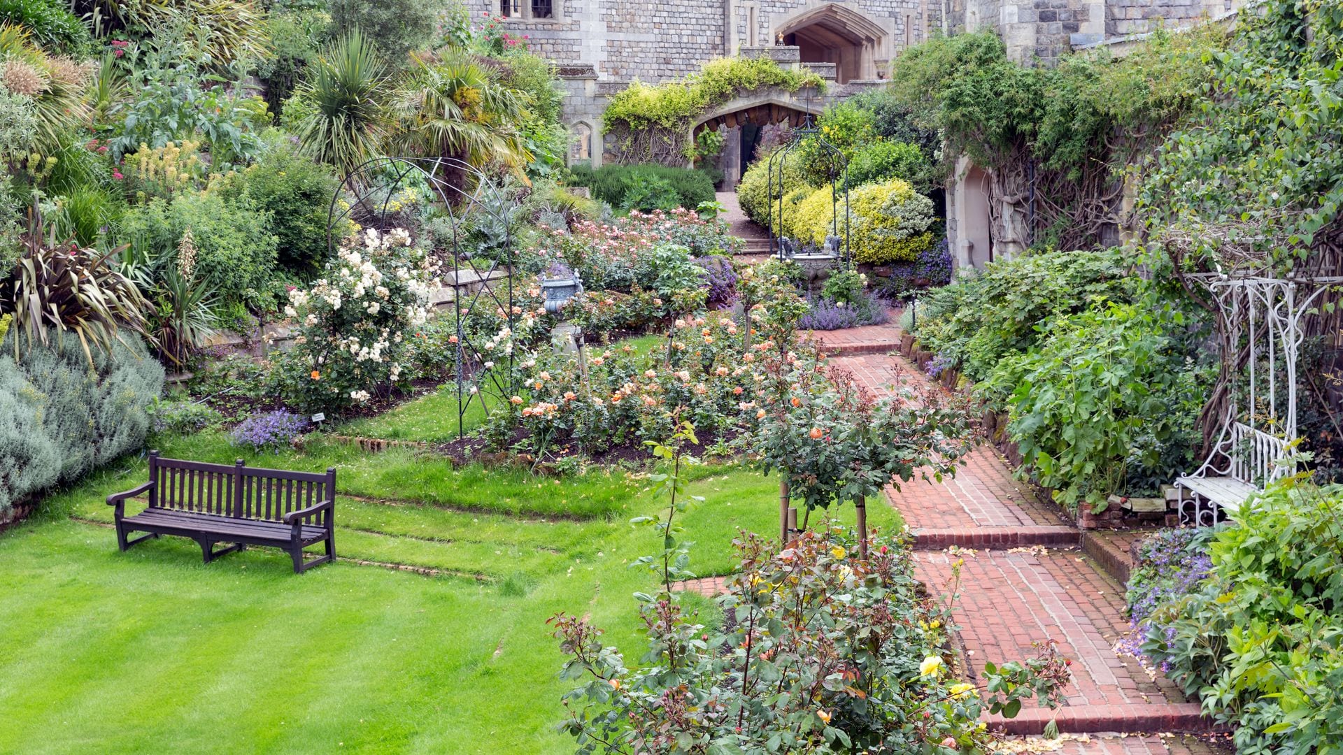 Jardines del palacio de Windsor, Inglaterra