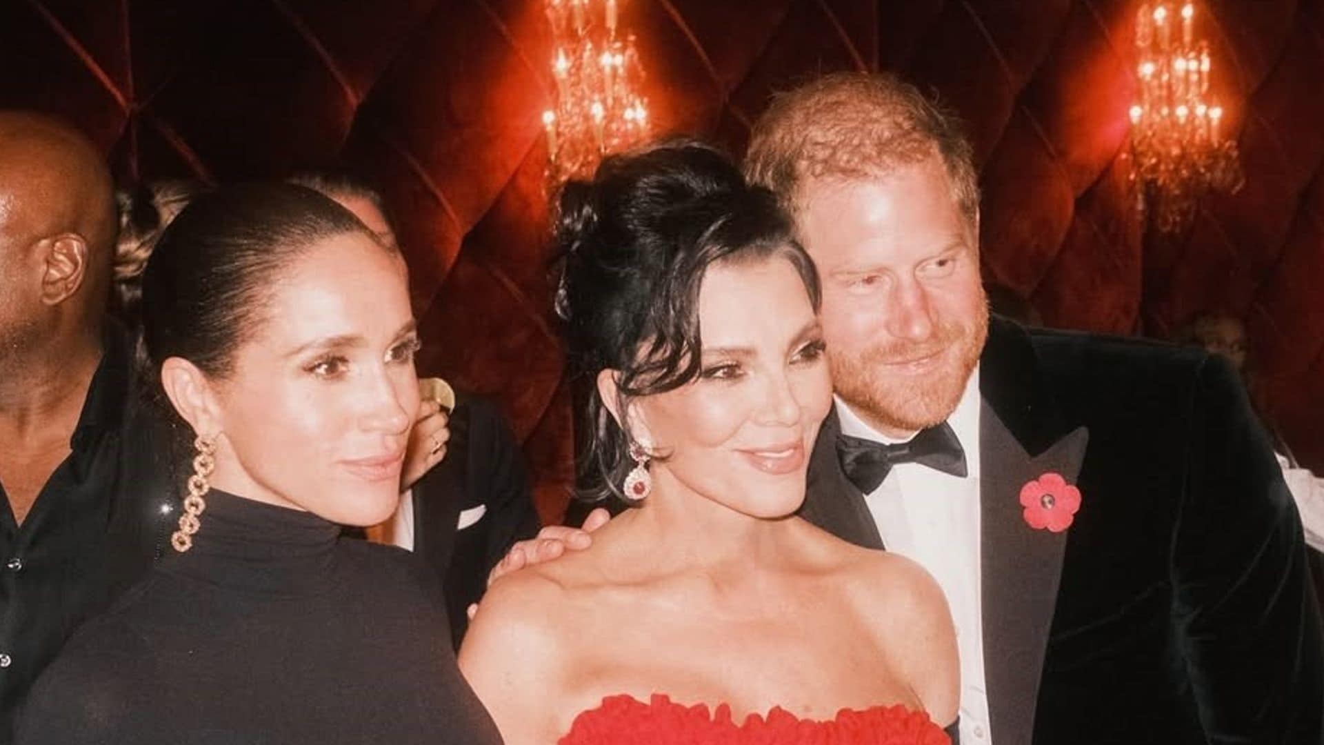 Kris Jenner, Príncipe Harry y Meghan Markle.