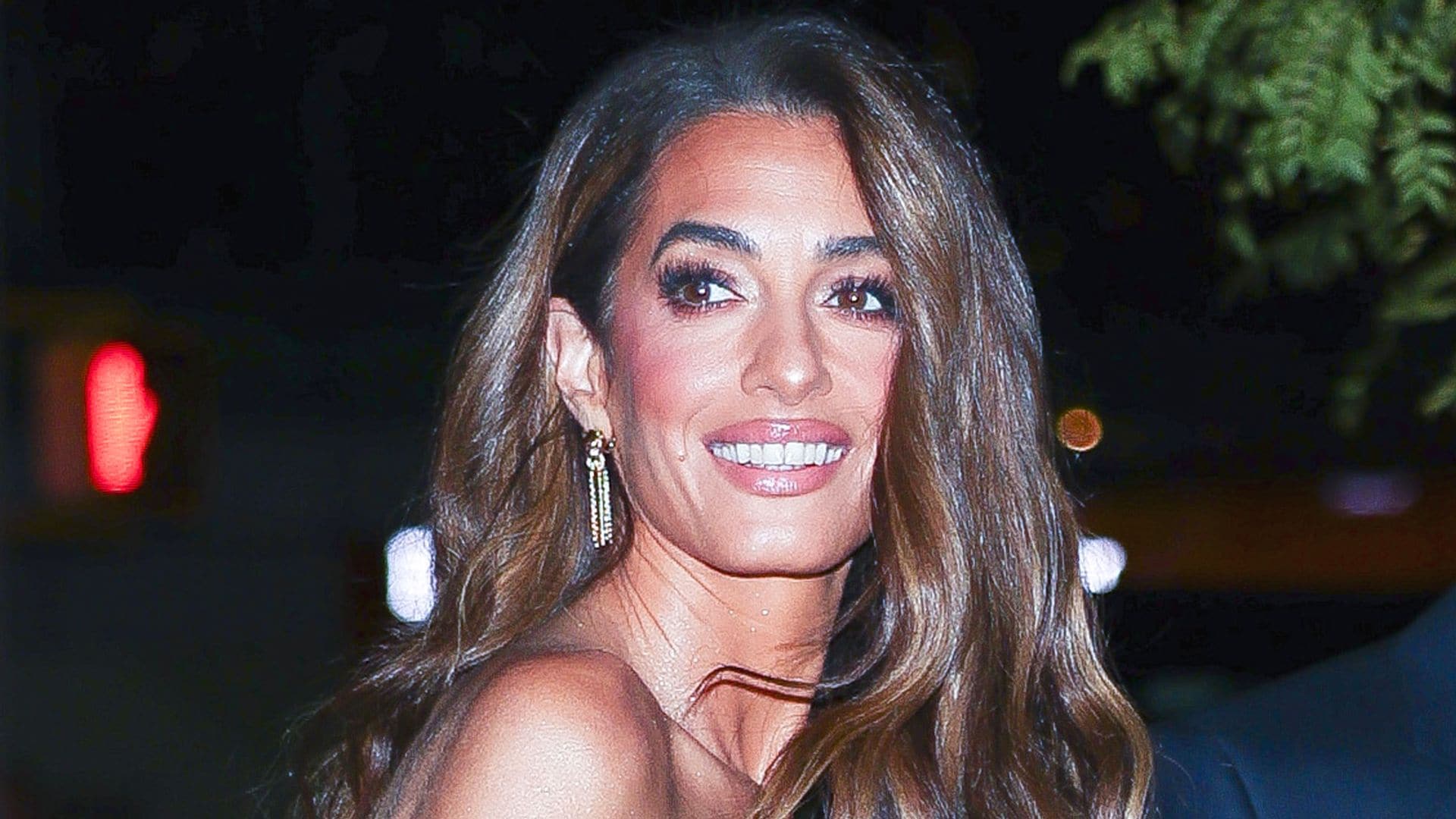 Amal Clooney y George Clooney en el New York Film Festival en Nueva York, el 29 de septiembre de 2025