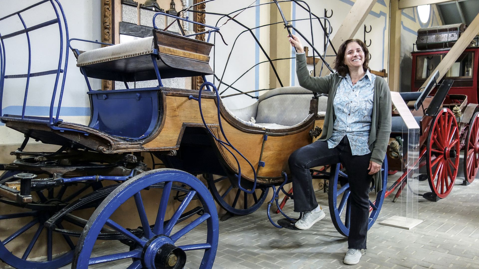 Marta Martín, dueña del museo Cocheras del Rey en El Escorial