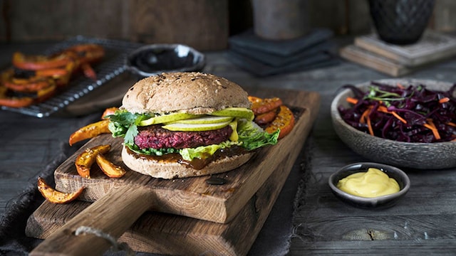 hamburguesa de remolacha
