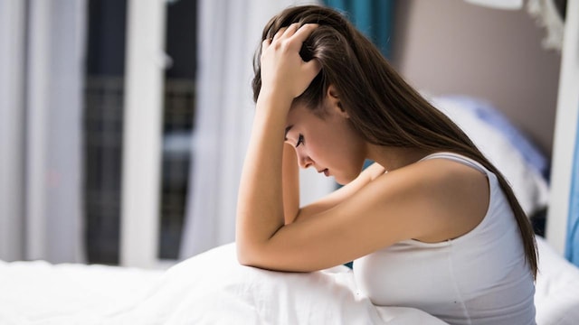 mujer insomnio