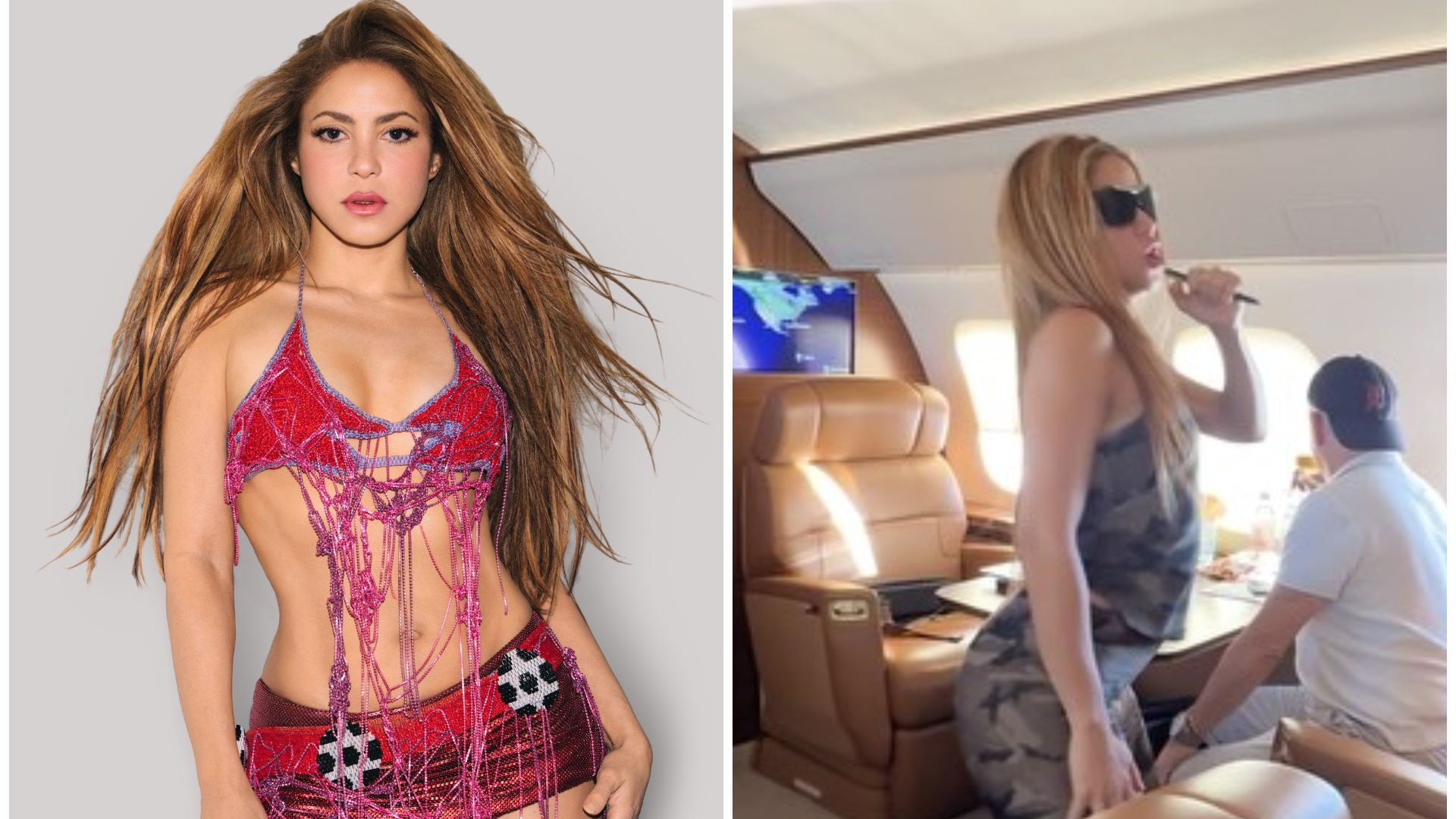 A miles de pies de altura, Shakira sigue ensayando para la i