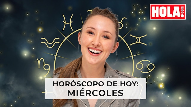 Erin Doherty con la rueda del zodiaco detrás 