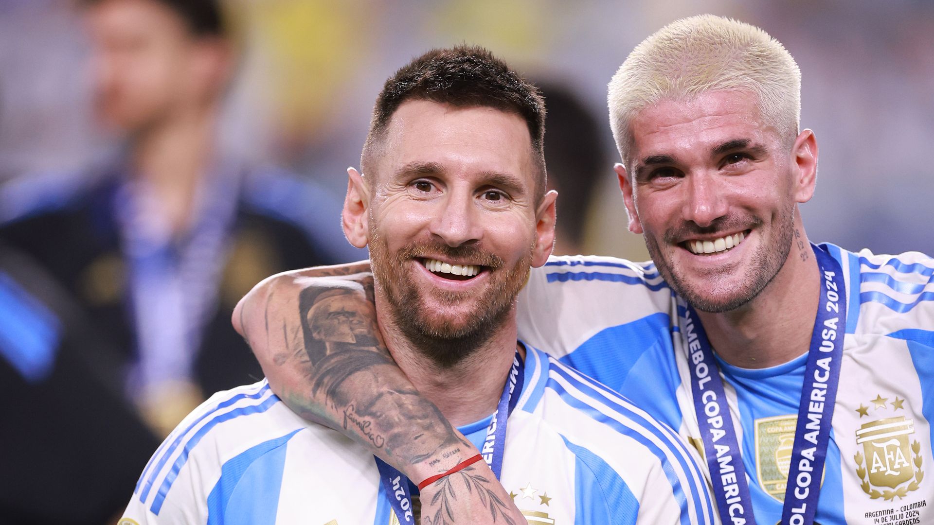 Rodrigo De Paul y Lionel Messi 