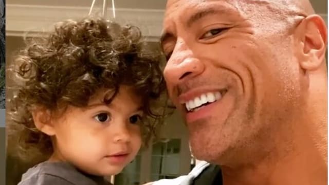 dwayne johnson y su hija tiana gia