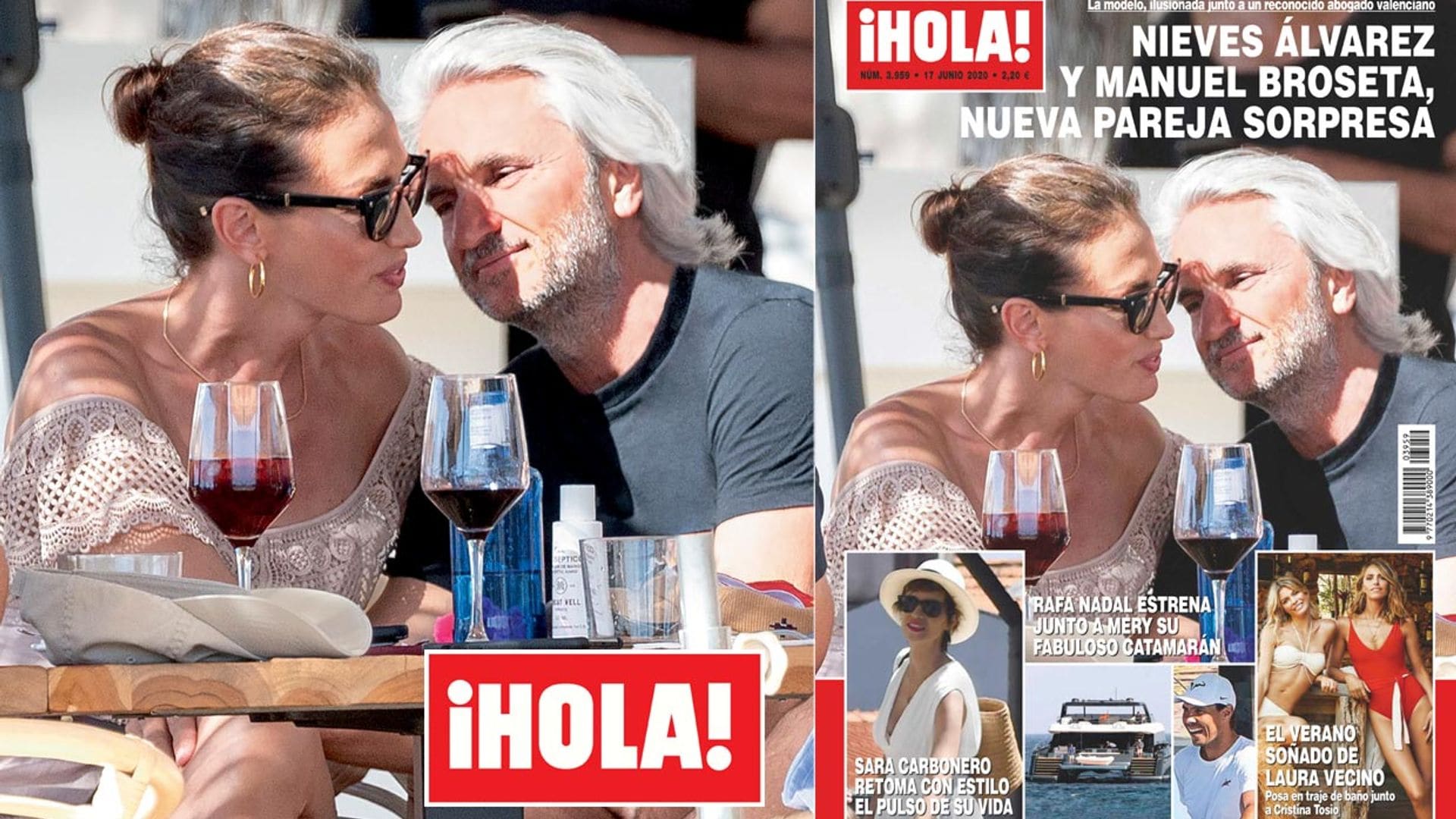 En ¡HOLA!: Nieves Álvarez y Manuel Broseta, nueva pareja sorpresa