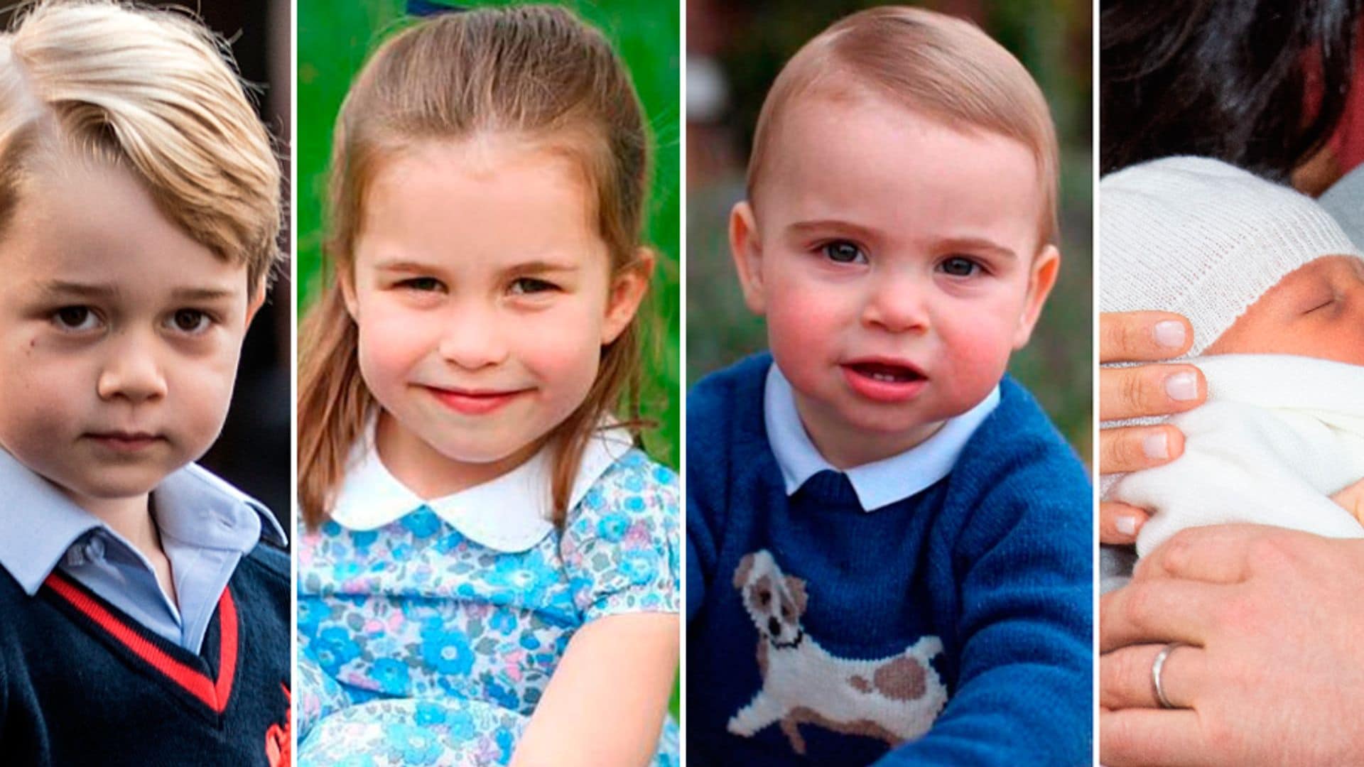 Los encantadores nietos de la princesa Diana: George, Charlotte, Louis y Archie