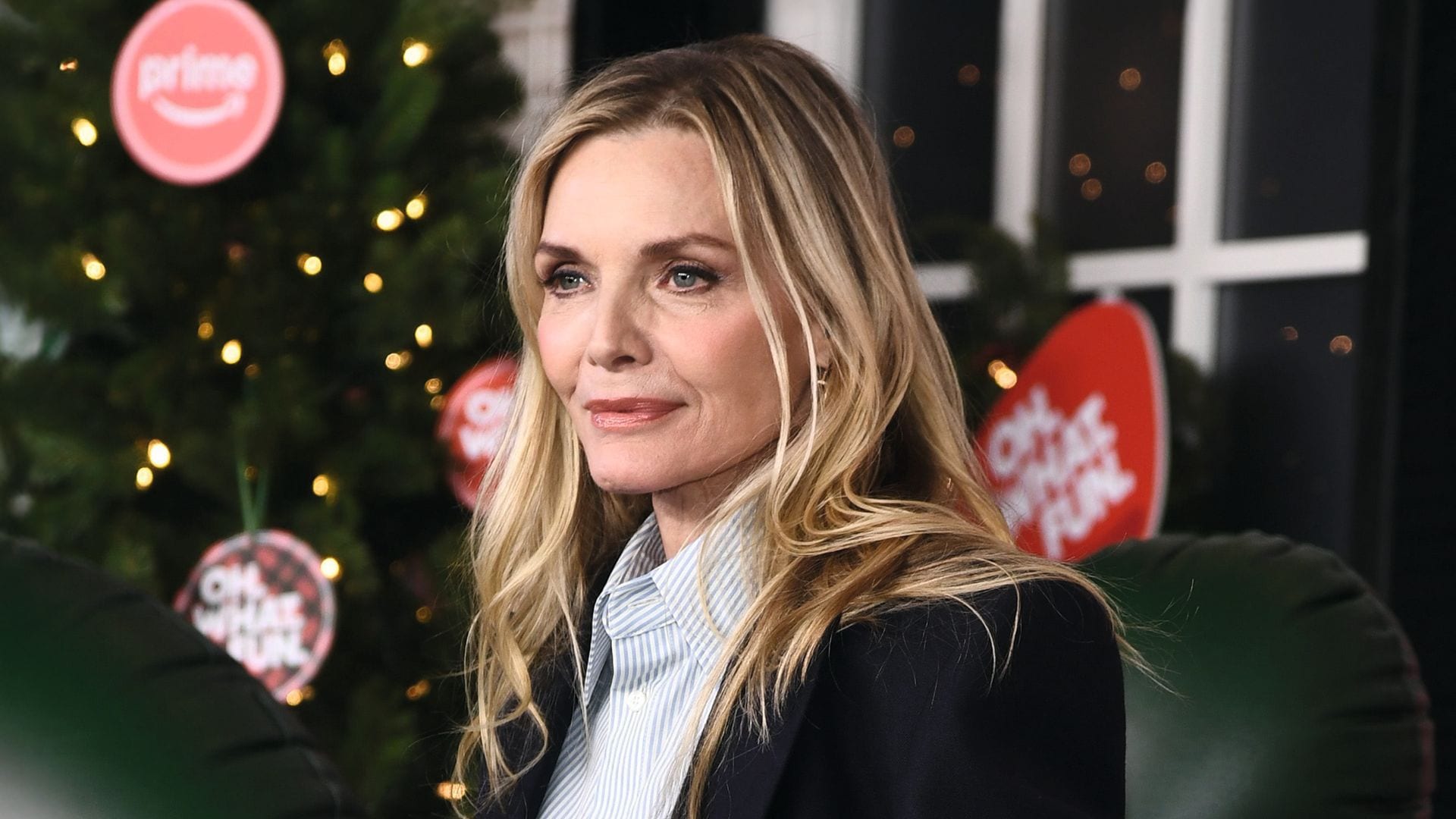 Michelle Pfeiffer en la reciente presentación de su nueva película