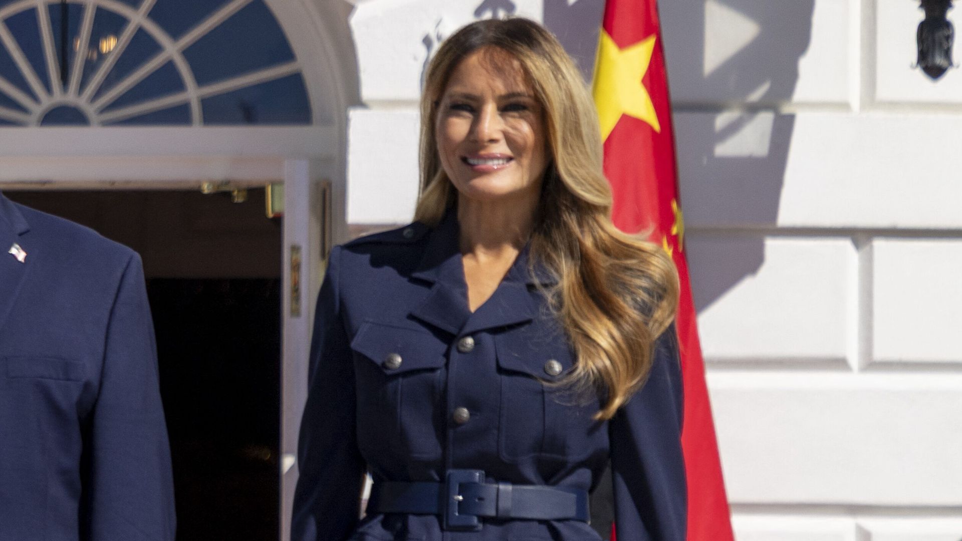 Melania Trump recibe junto al presidente Donald Trump al presidente de China Xi Jinping y su mujer, 2026.
