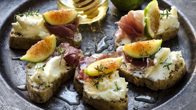 tostas queso higos