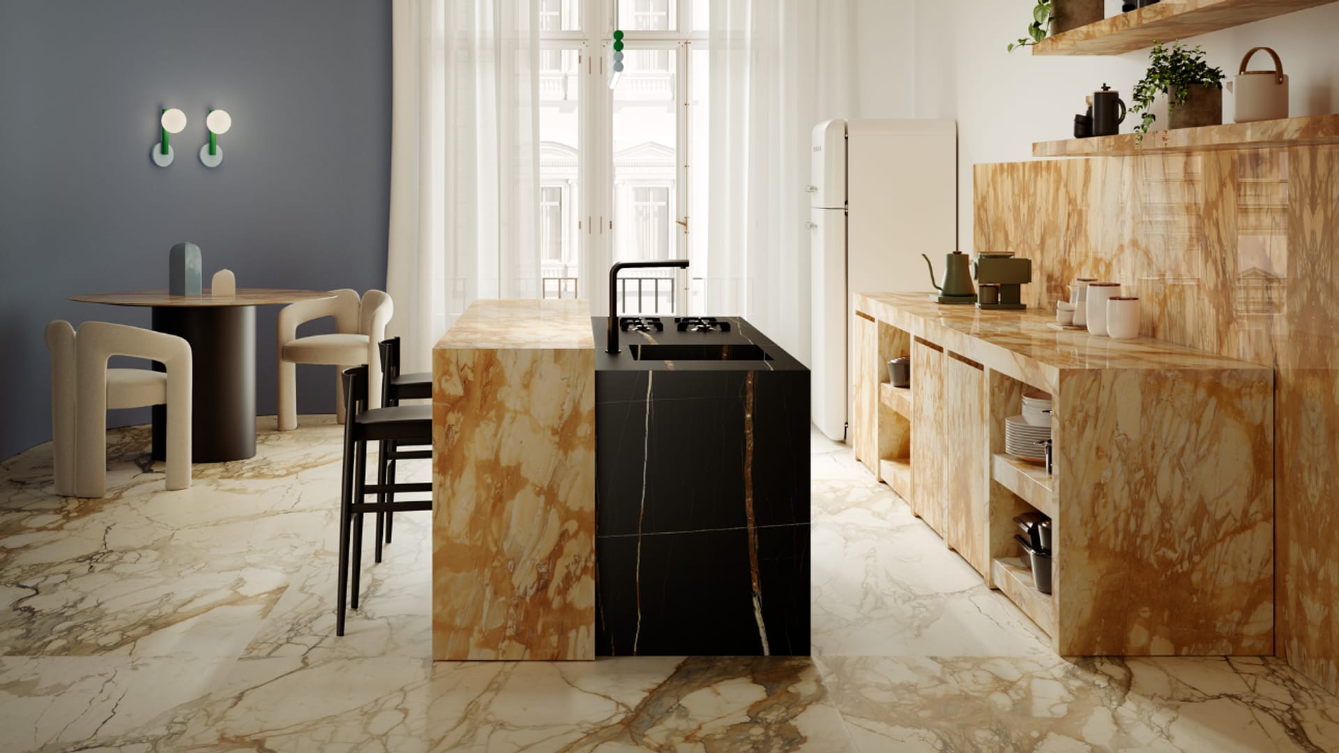 Cocina elegante con isla