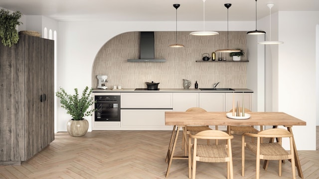 Comedor en cocina abierta