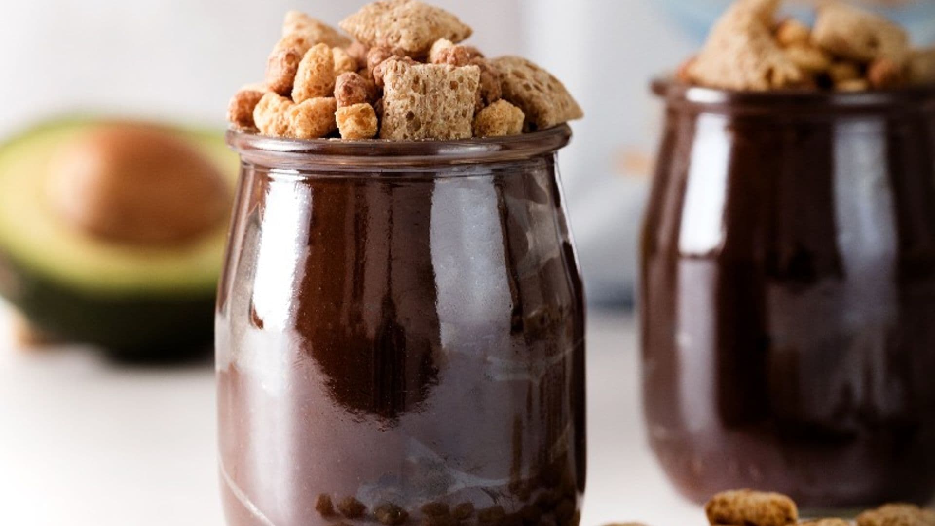 'Mousse' de chocolate y aguacate