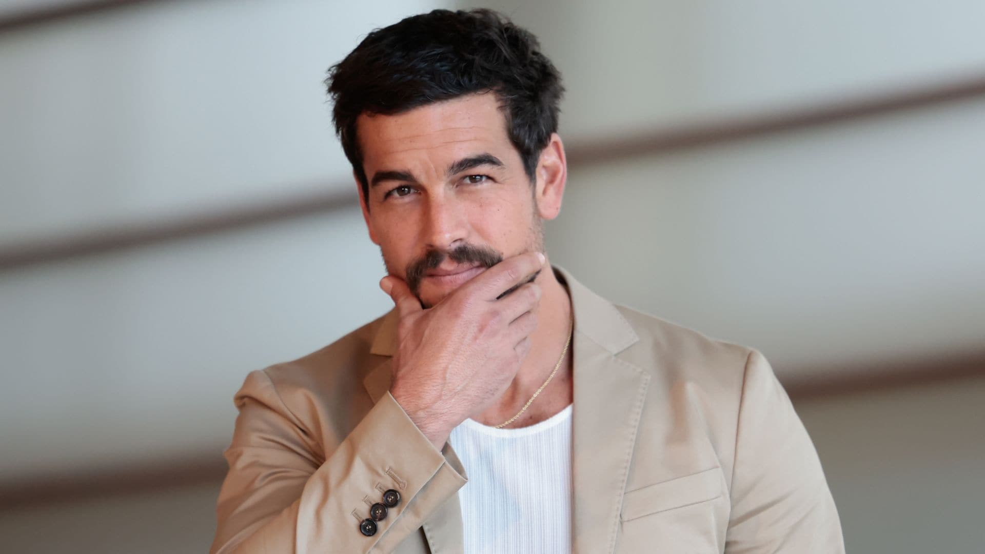 Actor Mario Casas at photocall "Escape'' during the 72nd San Sebastian Film Festival in San Sebastian, Spain, on Friday, 27 September, 2024.