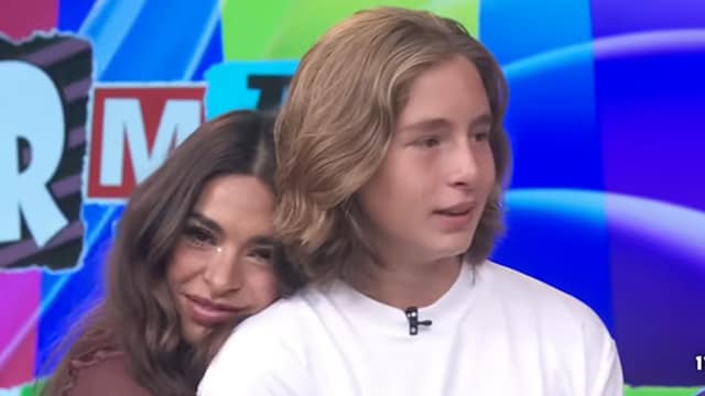 Galilea Montijo y su hijo Mateo en el programa 'Hoy'