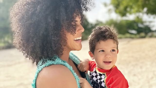 Francisca y su hijo Gennaro