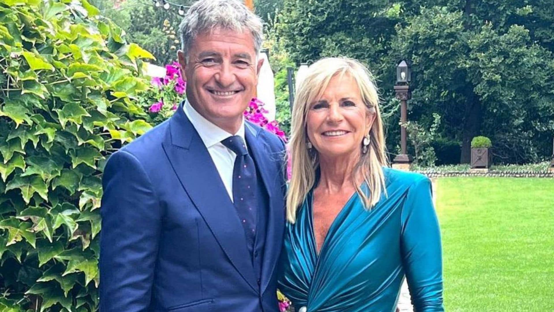Michel González, radiante junto a su mujer tras 45 años juntos y tan enamorados como el primer día