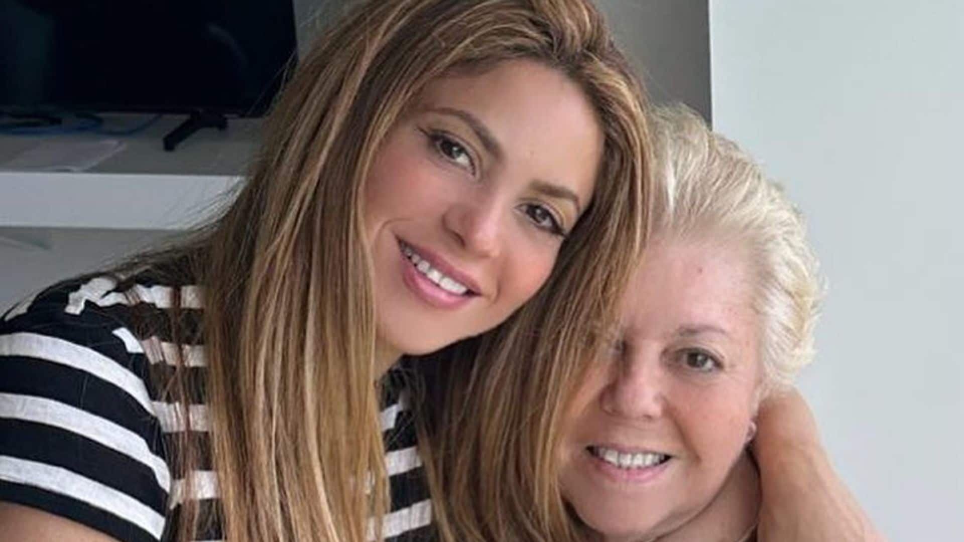 Shakira y su madre, Nidia del Carmen Ripoll.