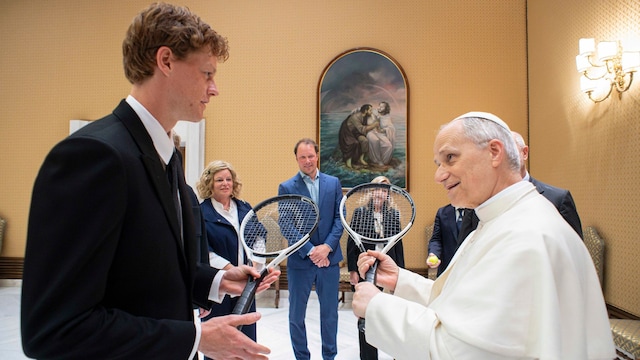 El Papa León XIV tuvo un encuentro en audiencia privada con Jannik Sinner en El Vaticano, el pasado 14 de mayo.