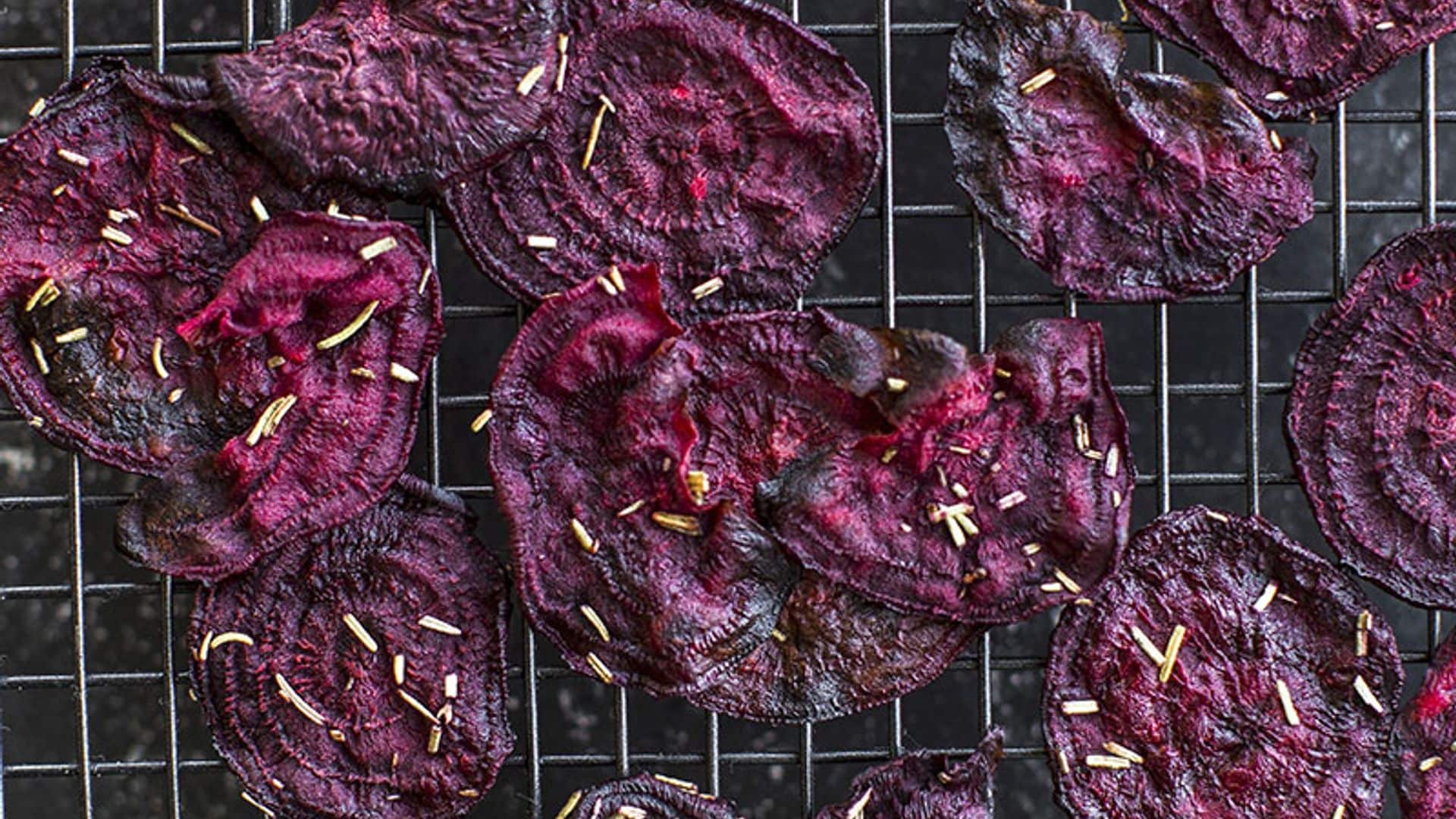 Chips de remolacha al horno
