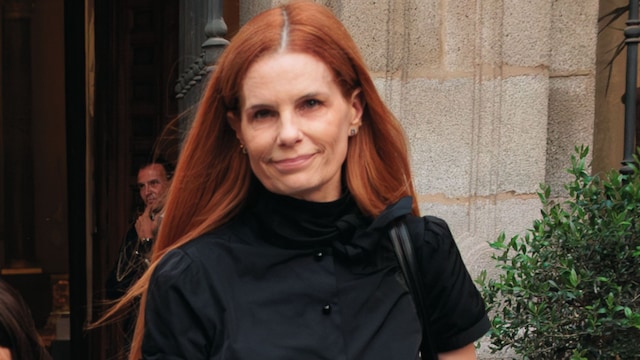 Olivia de Borbón y su marido, Julián Porras-Figueroa en el funeral del duque de Sevilla