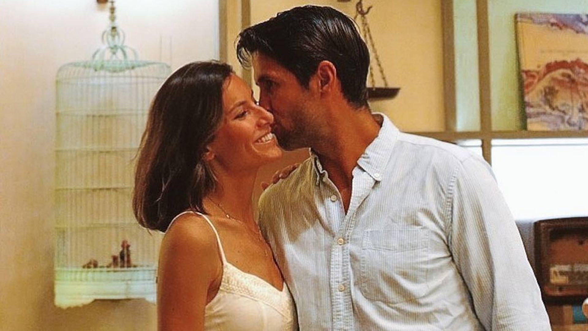 Ana Boyer acompaña a Fernando Verdasco durante su participación en el Abierto de Estados Unidos