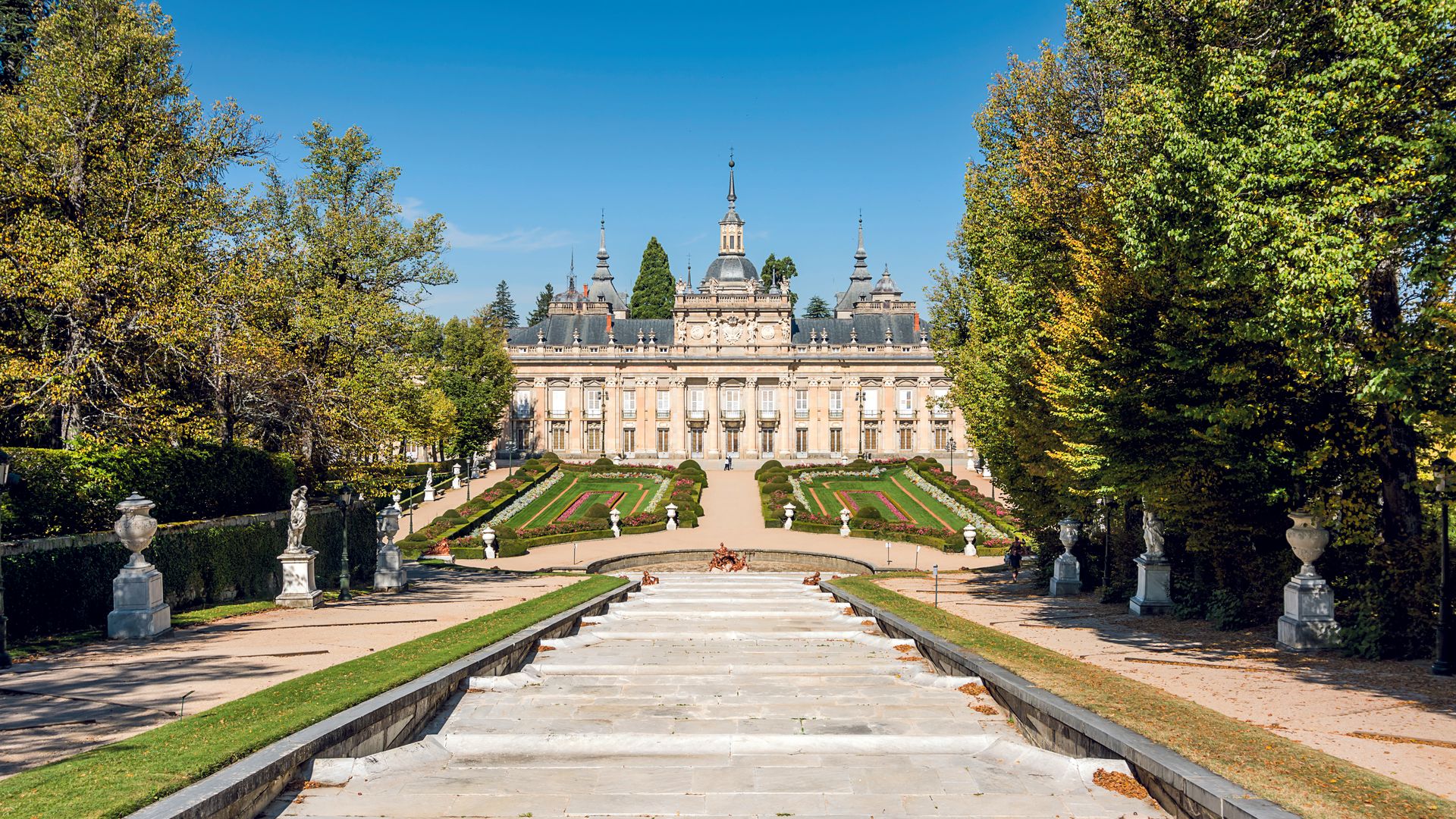 Palacio y jardines de La Granja de San Ildefonso.