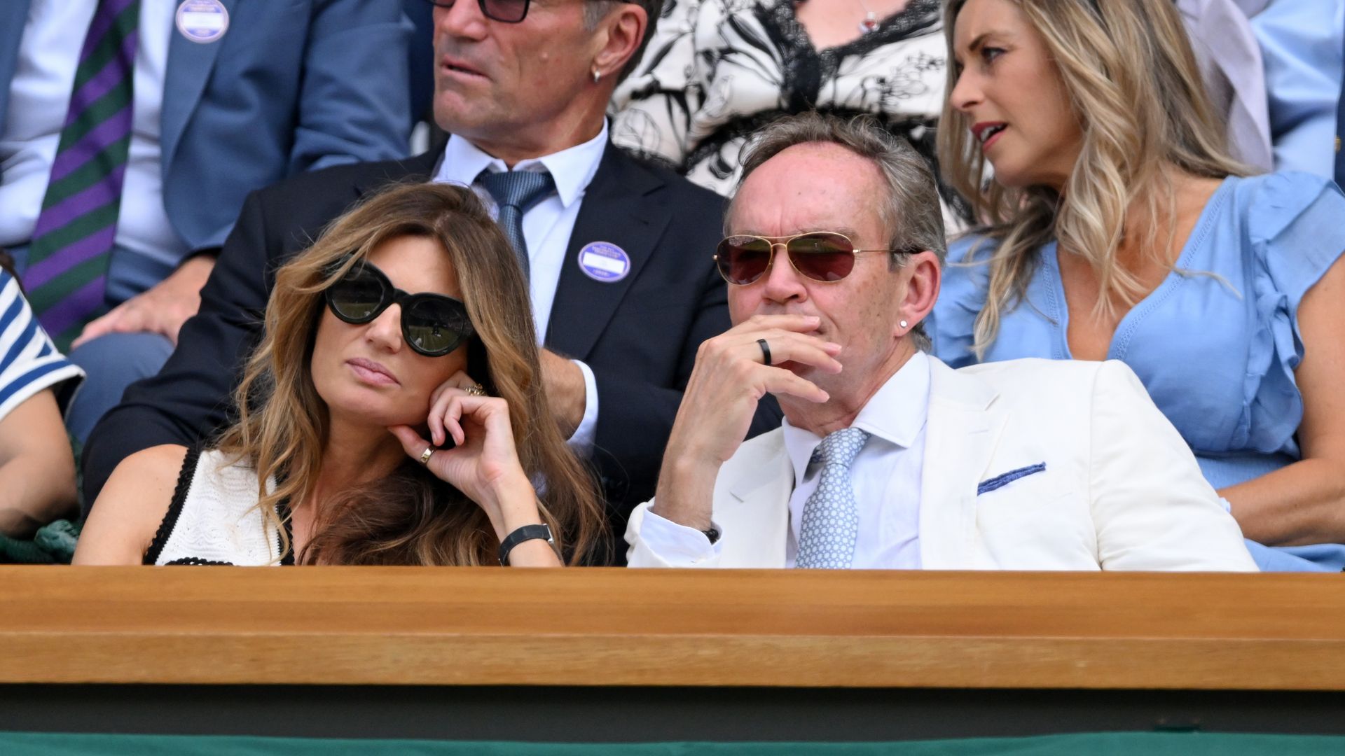 Jemima Goldsmith y Cameron O'Reilly en Wimbledon el pasado mes de julio
