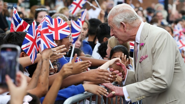 Carlos III en Newmarket, Reino Unido, este martes 