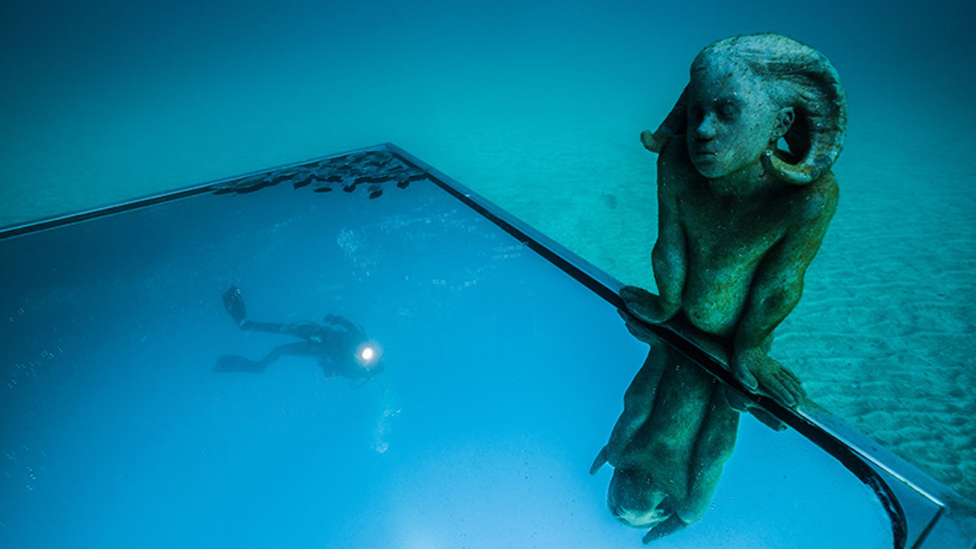 Un museo bajo el mar para descubrir buceando en Lanzarote